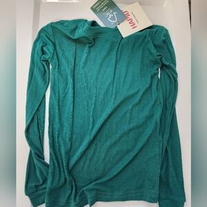 Green Bamboo Kids Long Sleeve Top